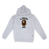 A Degen Ape Crypto Hoodie Grey