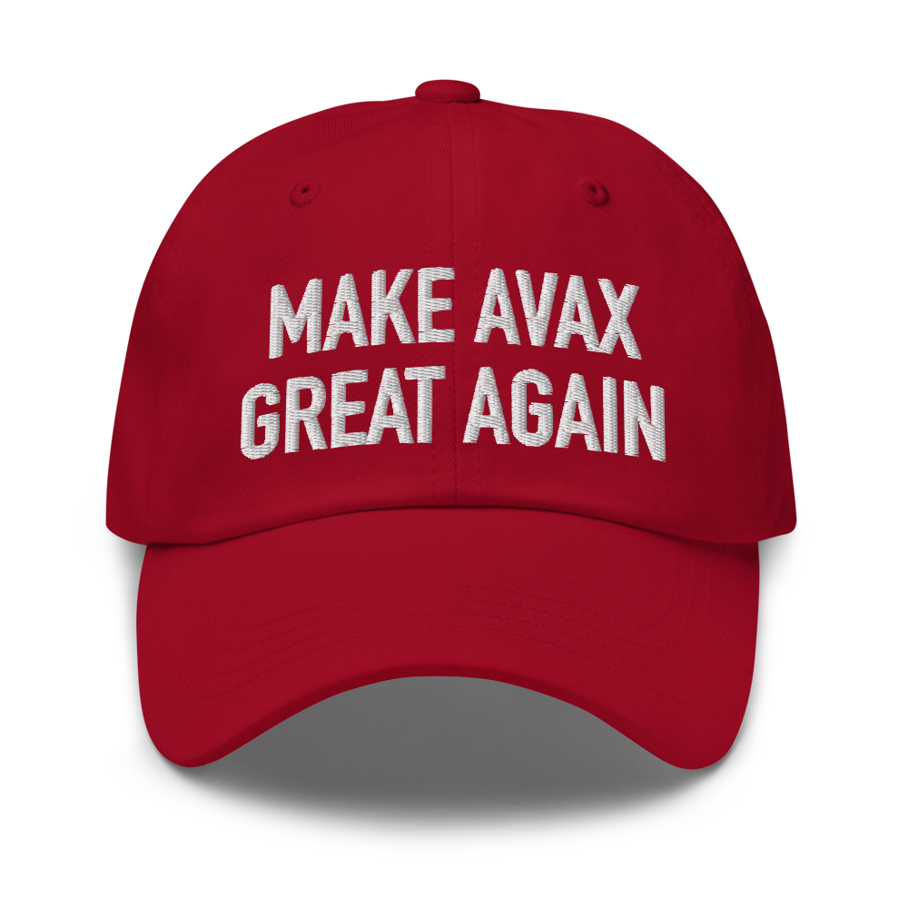 MAKE AVAX GREAT AGAIN CAP BLOCK STYLE