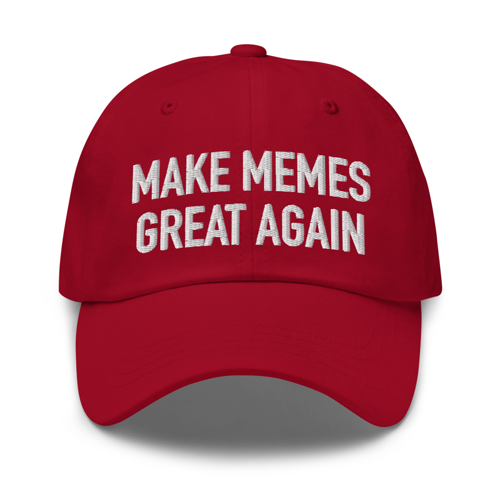 MAKE MEMES GREAT AGAIN CAP BLOCK STYLE