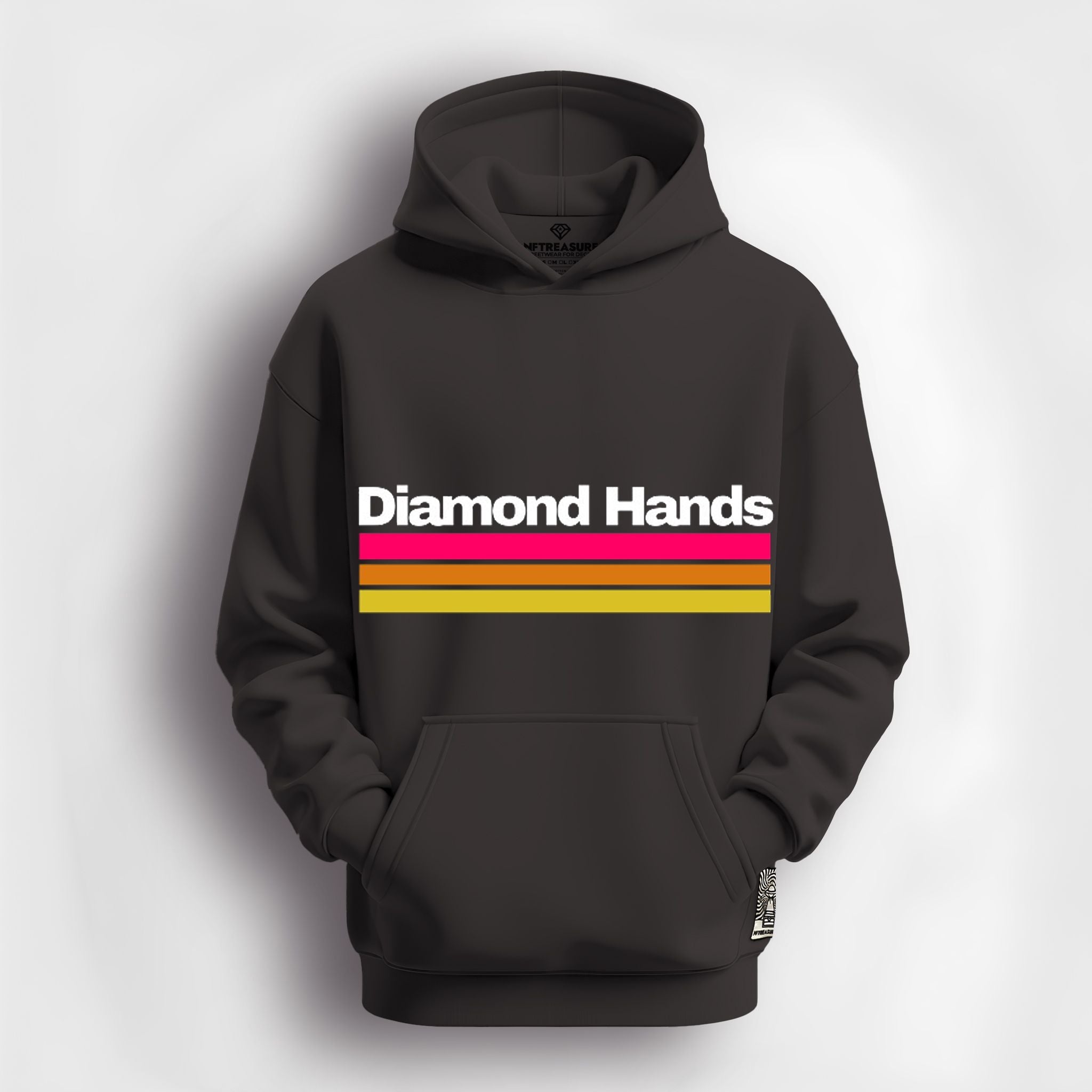 Diamond hands tri-colour hoodie