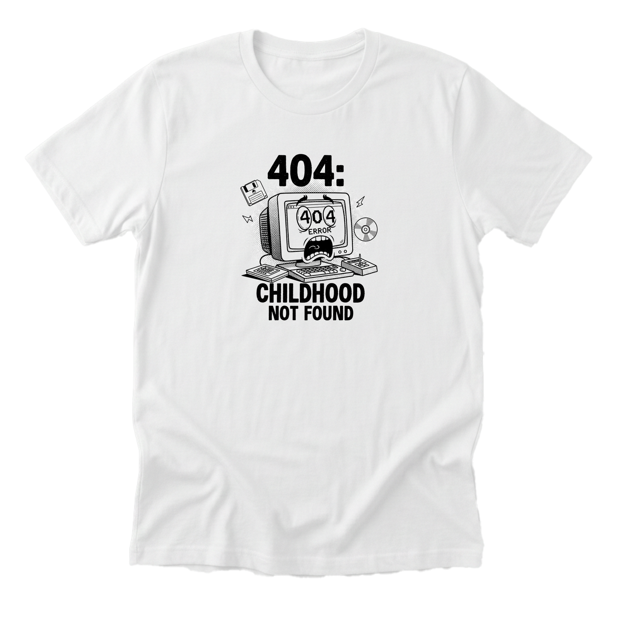 404: Childhood Not Found Tee - White