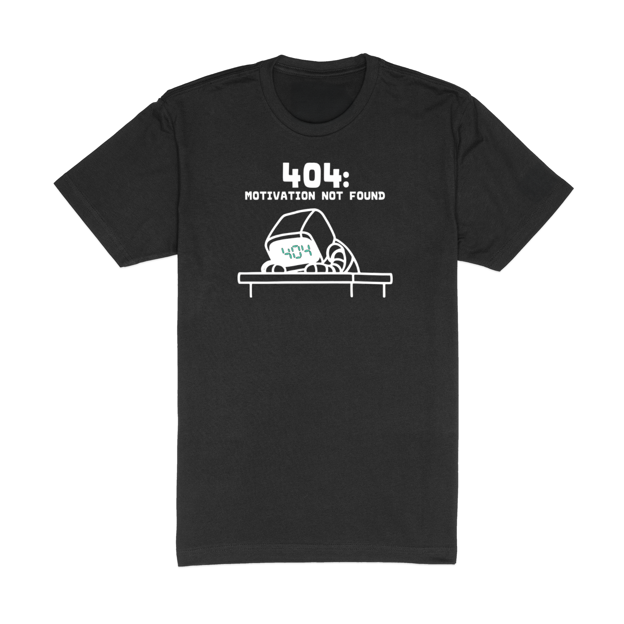 404 Motivation - Black T-Shirt
