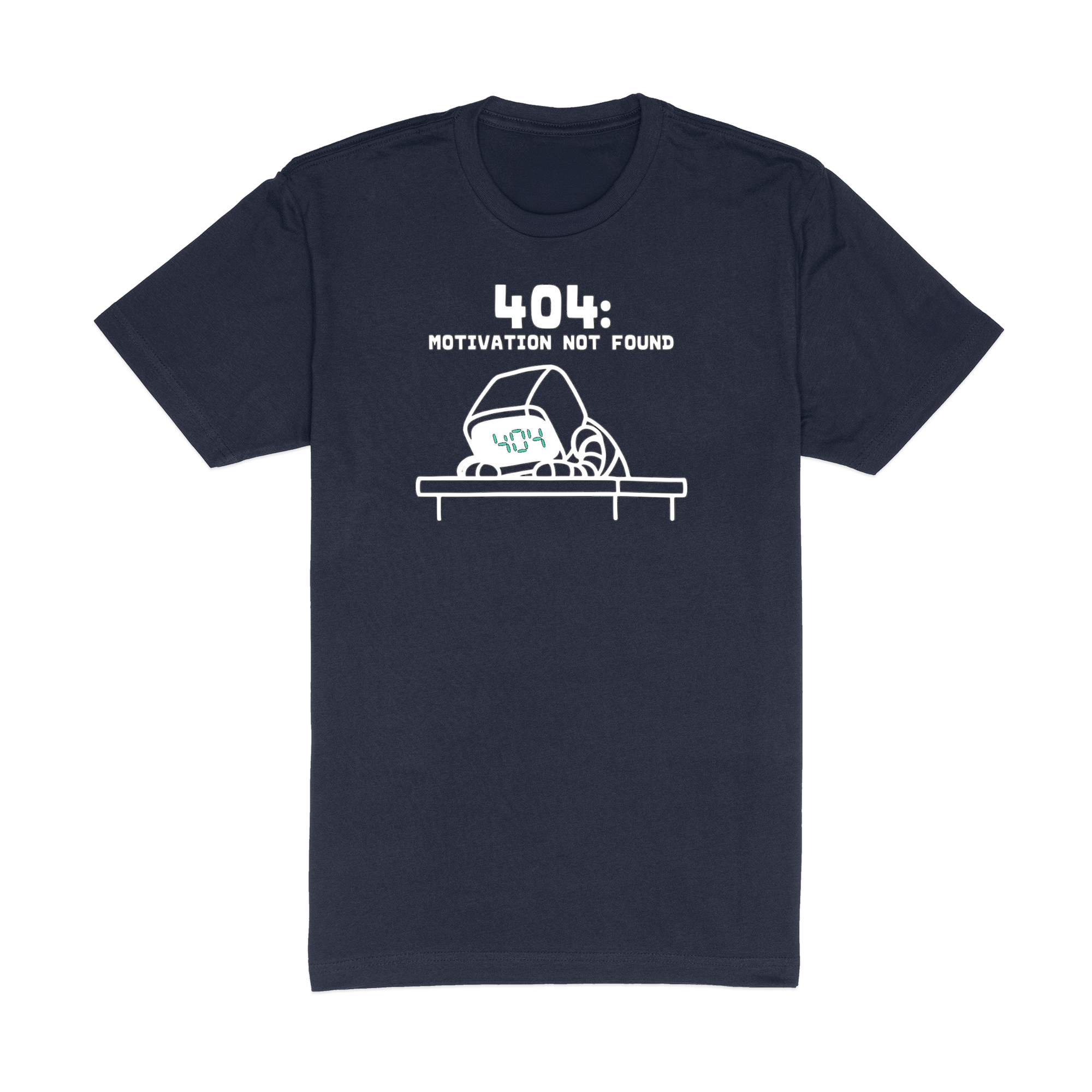 404 Motivation - Navy T-Shirt