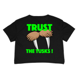 $Hefe "TRUST THE TUSK" Crop T-Shirt