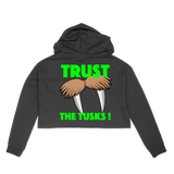 $Hefe "TRUST THE TUSK" Crop Hoodie
