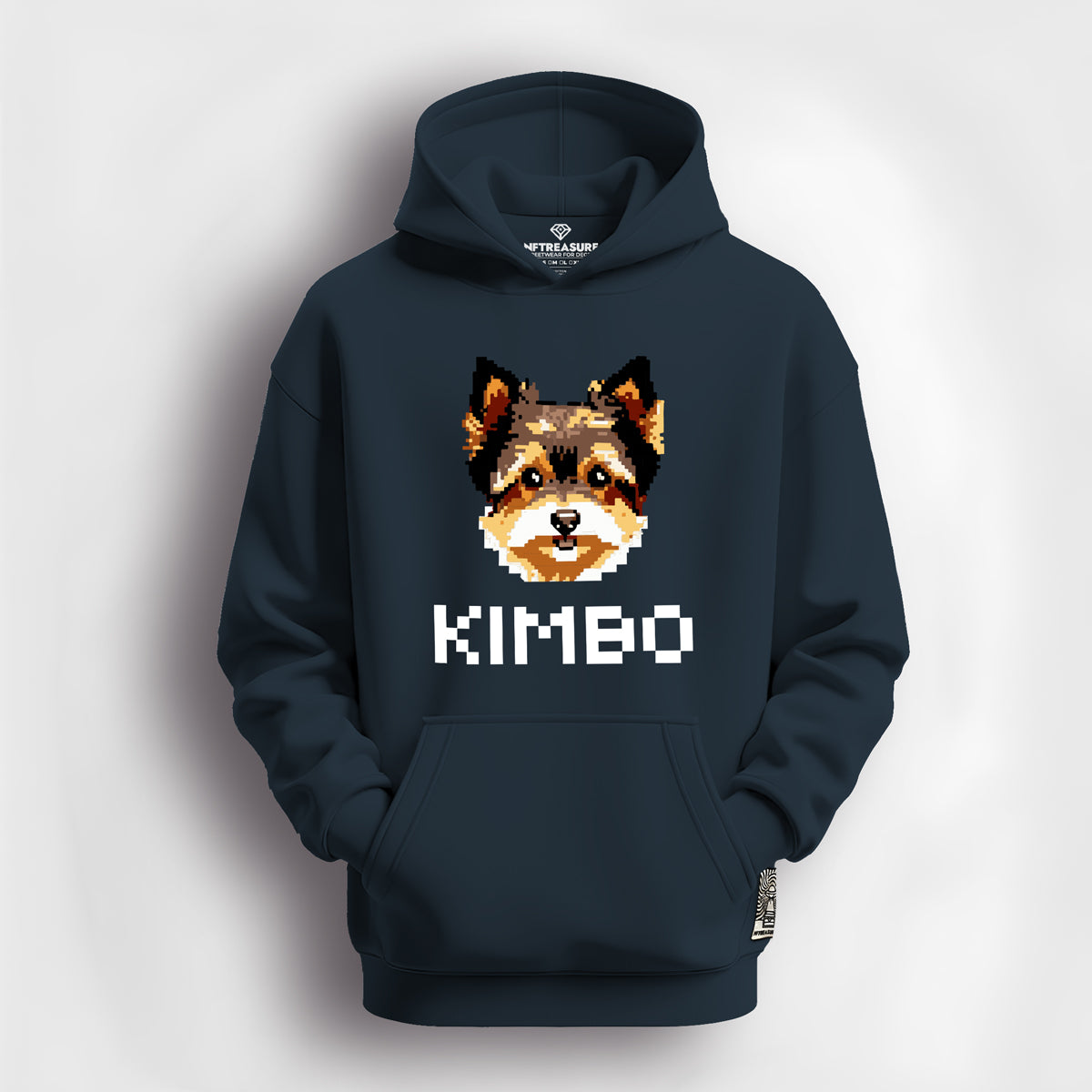 Kimbo-Head-Classic-Navy-NFTreasure-Hoody-Front