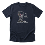 Begging for Tokens Tee navy mockup