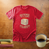 Patience of a Saint, Data Binders to Prove It | SPED Teacher Shirt