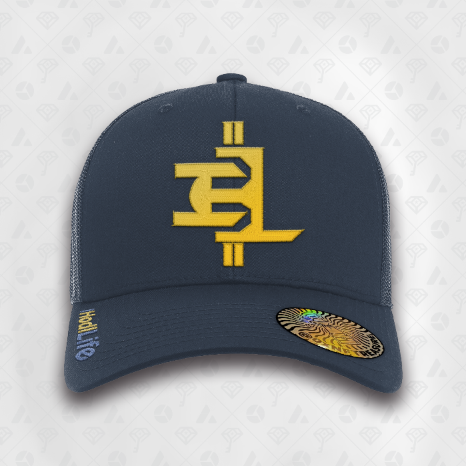 Navy, IHL Curved Brim Smart Hat