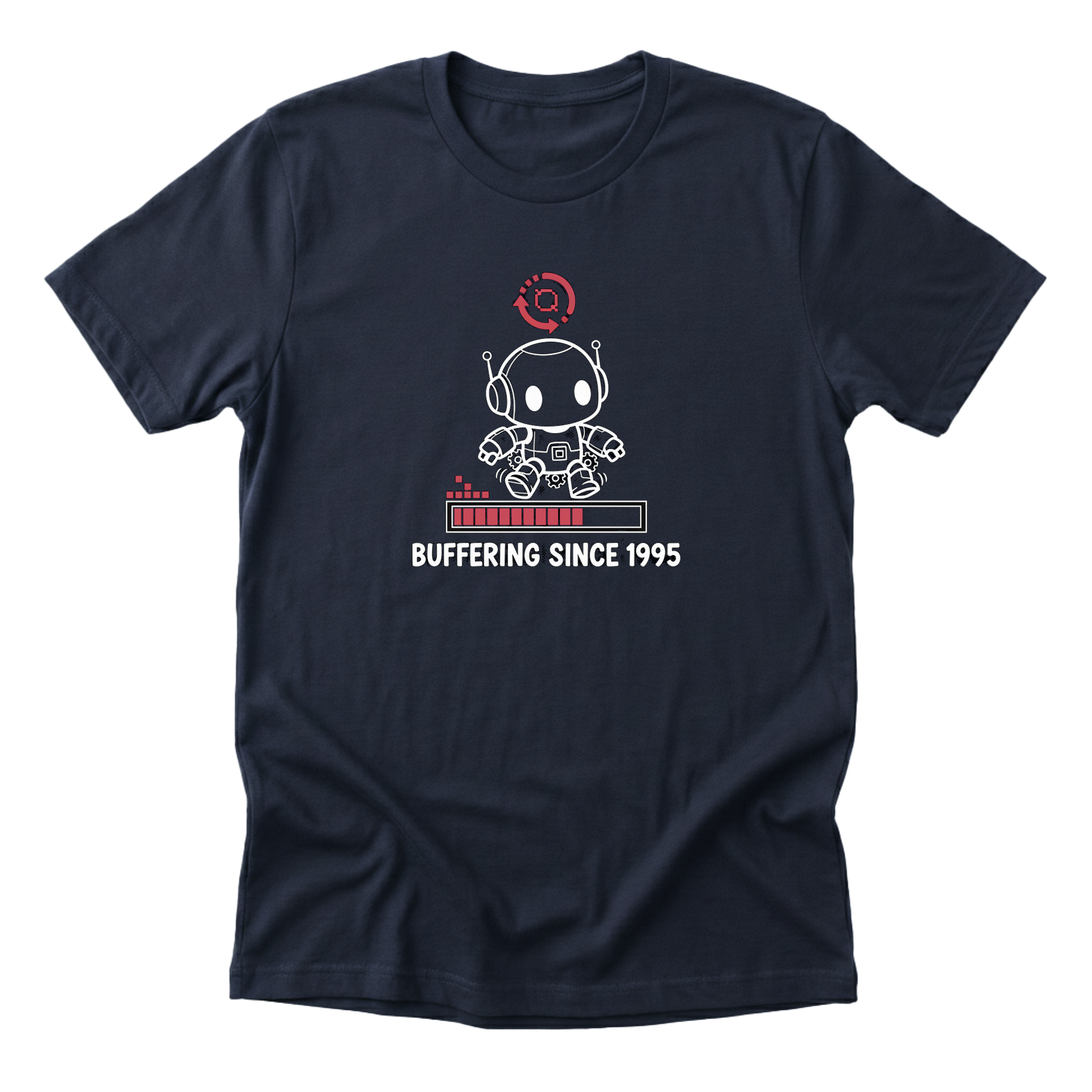 Buffering Since 1995 Tee - Navy