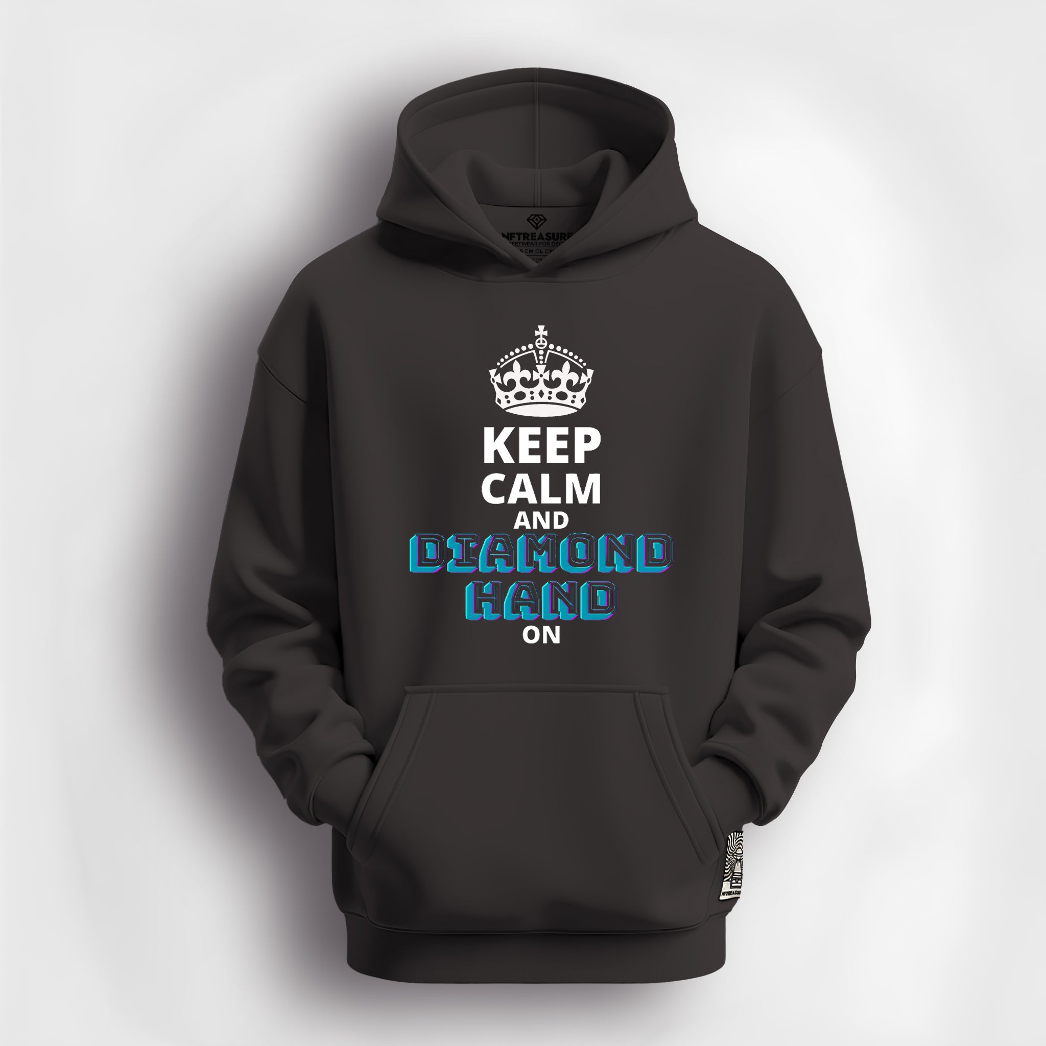 keep calm and diamond hand on hoodie