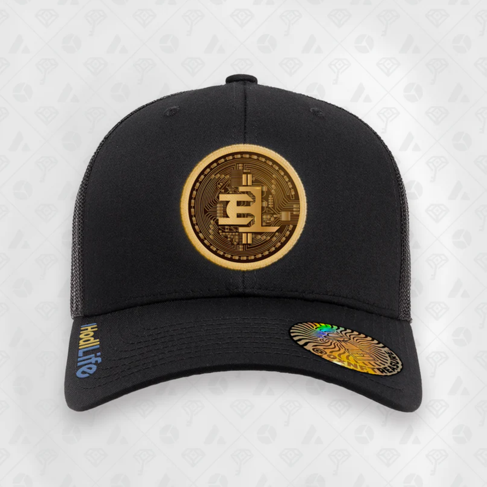 iHodlLife Black, Coin Curved Brim Smart Hat
