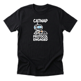 Catnap Protocol Engaged - Funny Cat Mom T-Shirt