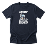 Catnap Protocol Engaged - Funny Cat Mom T-Shirt