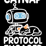 Catnap Protocol Engaged - Funny Cat Mom T-Shirt