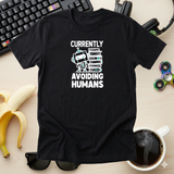 Currently Avoiding Humans - Funny Bookworm Introvert T-Shirt