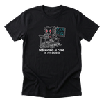 Debugging AI Code Is My Cardio Tee black mockup