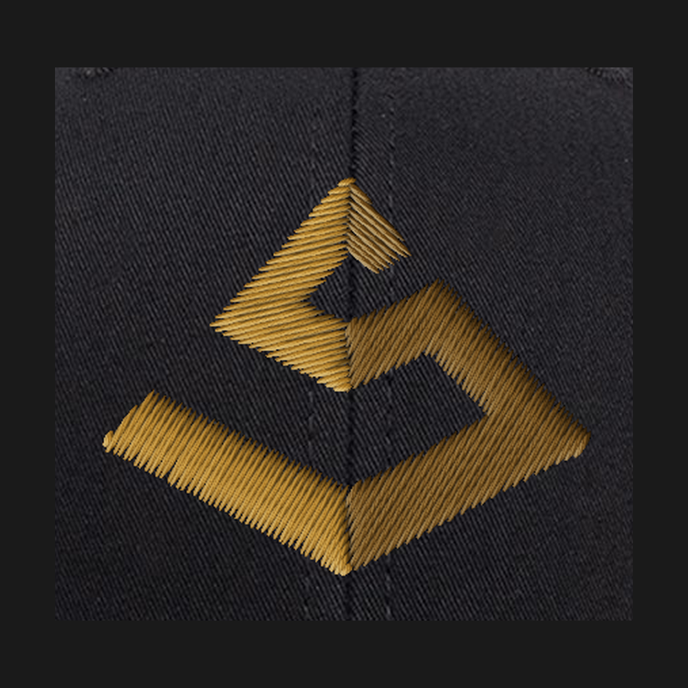 SOLTEK Pyramid Hat (Embroidered Logo) - Design Closeup