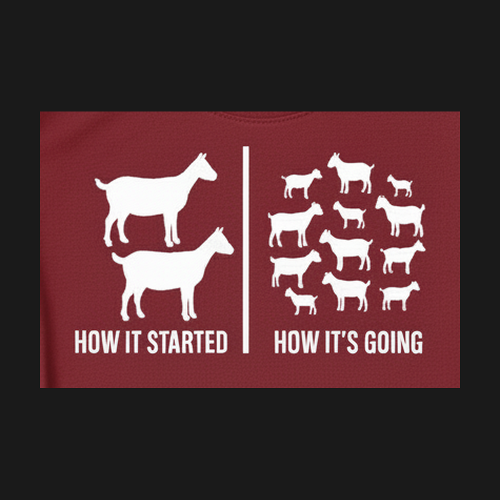 Goat Mom - Design Closeup