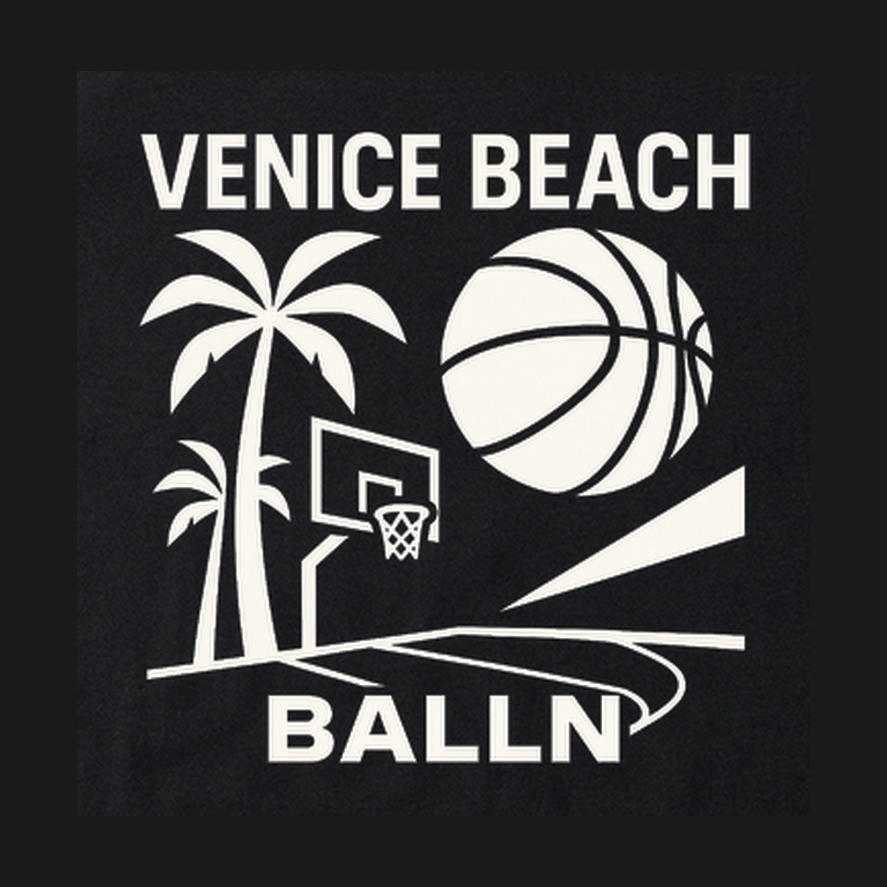 Venice Beach Basketball - Design Closeup