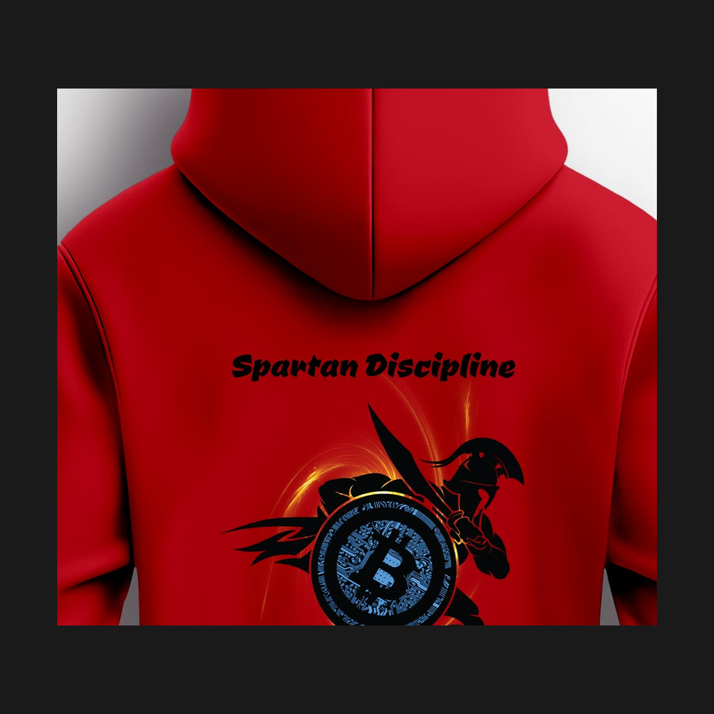 Spartan Discipline Hoodie - Design Closeup