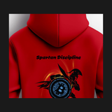 Spartan Discipline Hoodie - Design Closeup