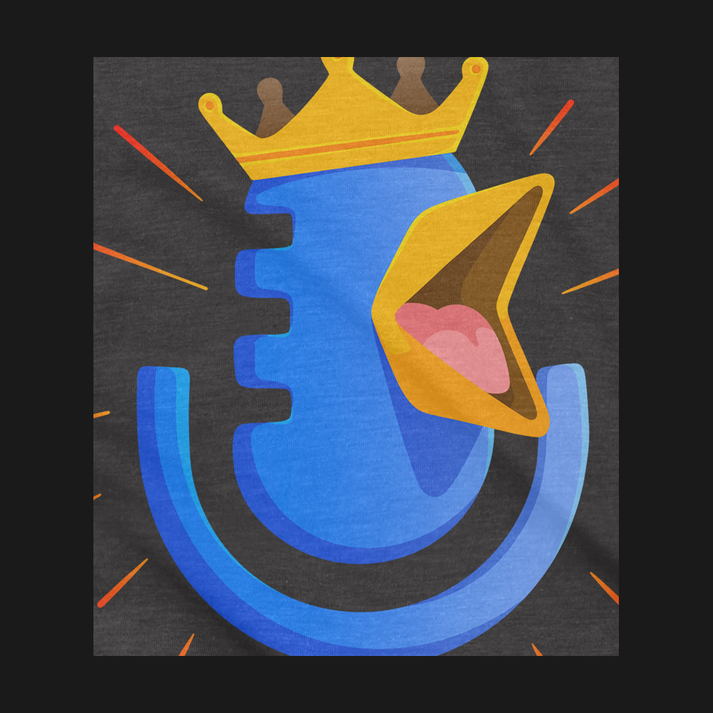 The Bokcast - Premium Tee - Design Closeup