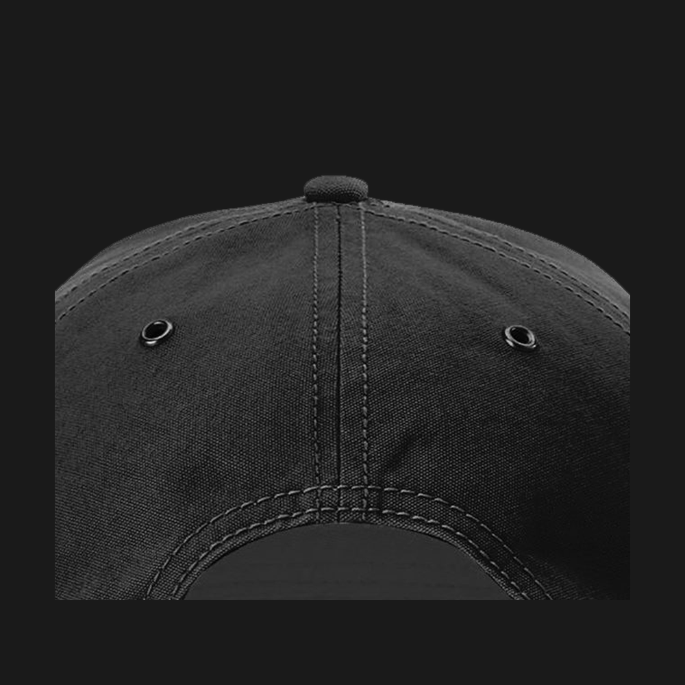 ASO Embroidered Cap (White Logo) - Design Closeup