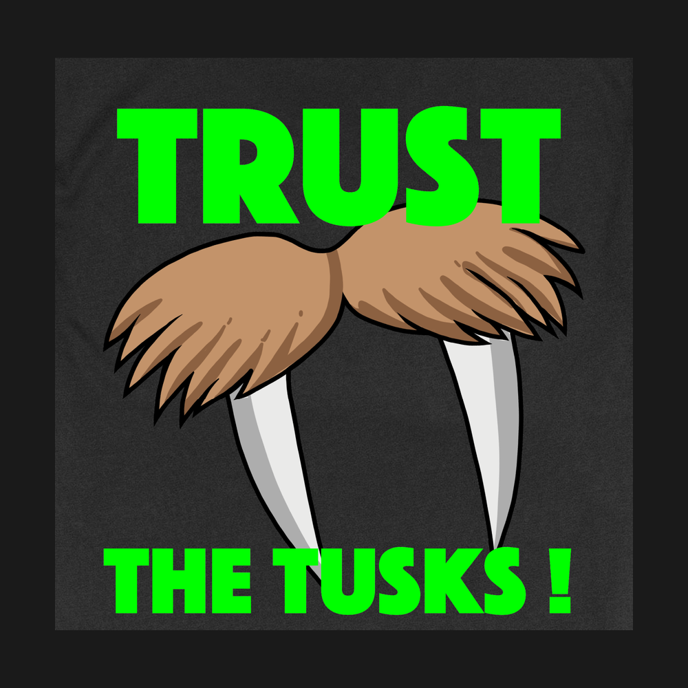 $Hefe "TRUST THE TUSK" T-Shirt - Design Closeup