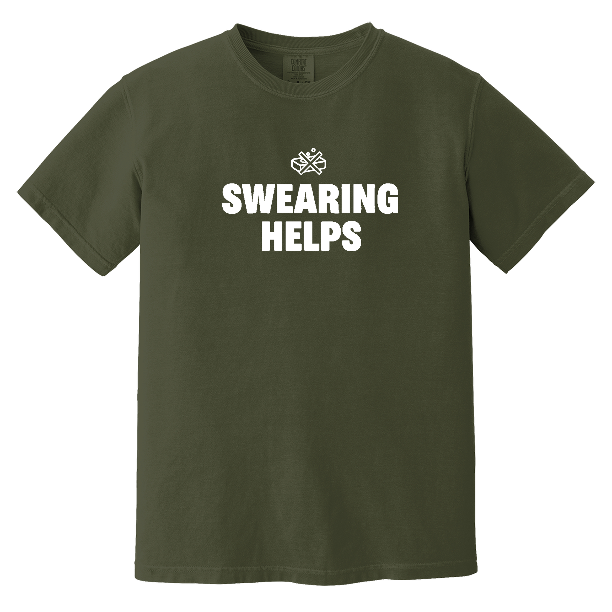 Swearing Helps — Comfort Colors 1717 - Moss