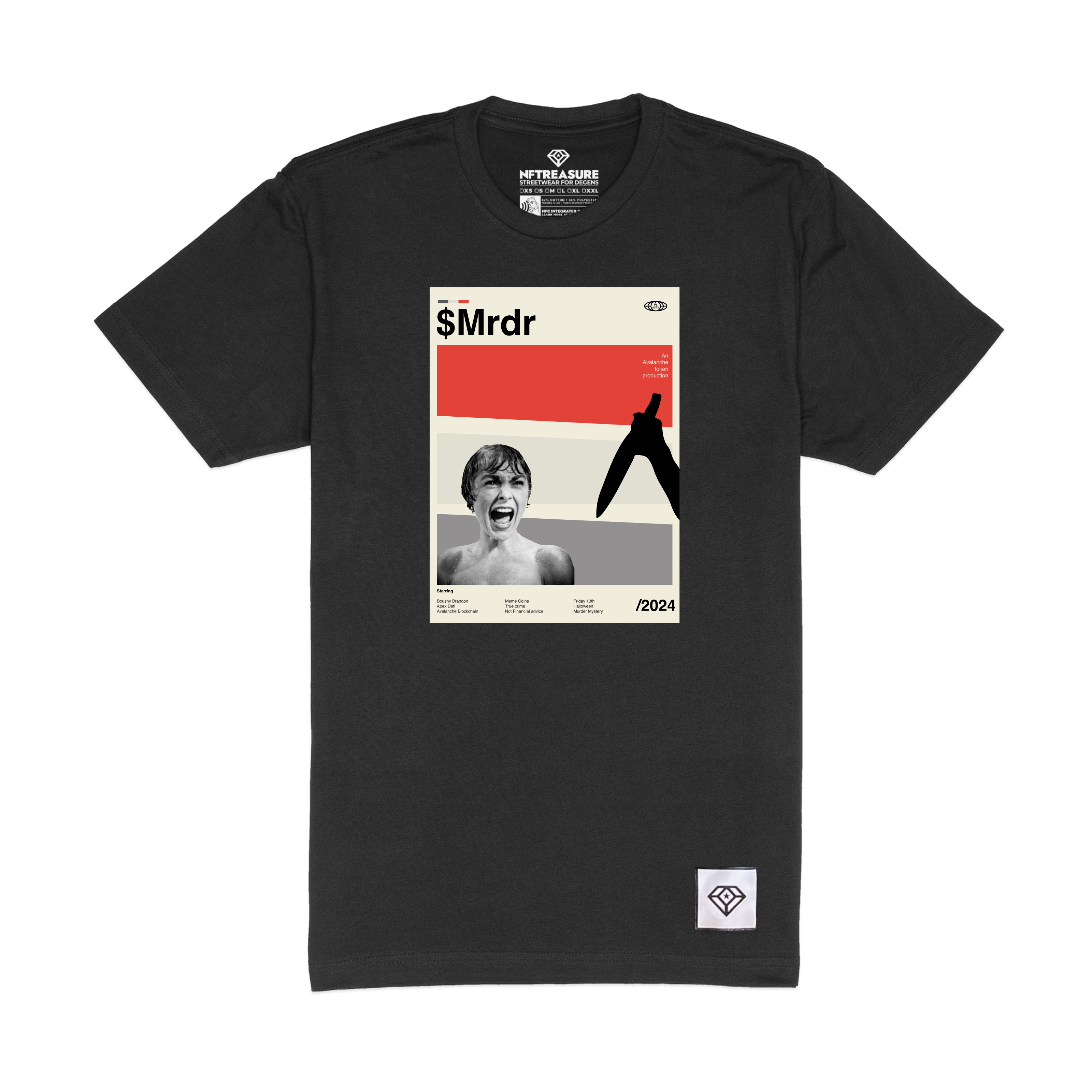 $MRDR Vintage Movie Hitchcock Poster Style T-Shirt
