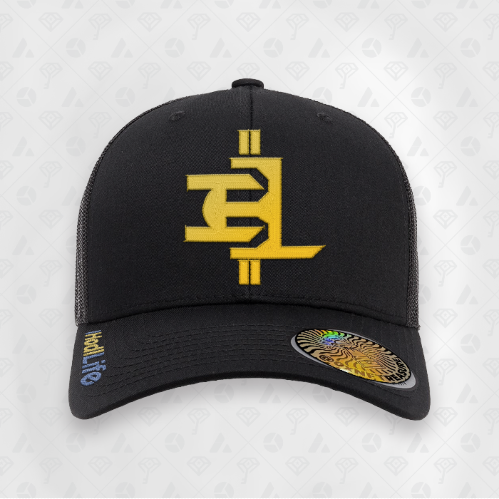 Black, IHL Curved Brim Smart Hat