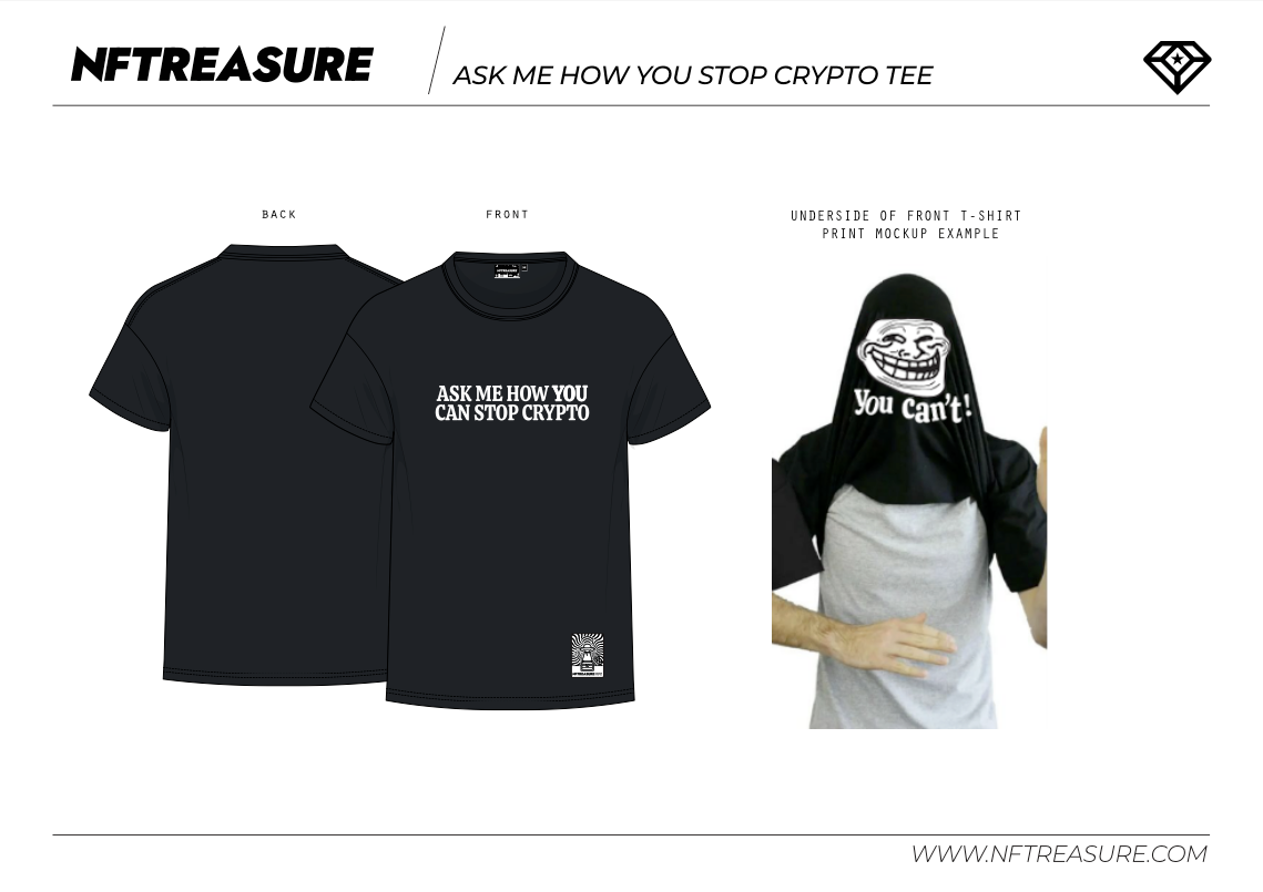 Stop Crypto, You Can't - Premium Tee - View 2