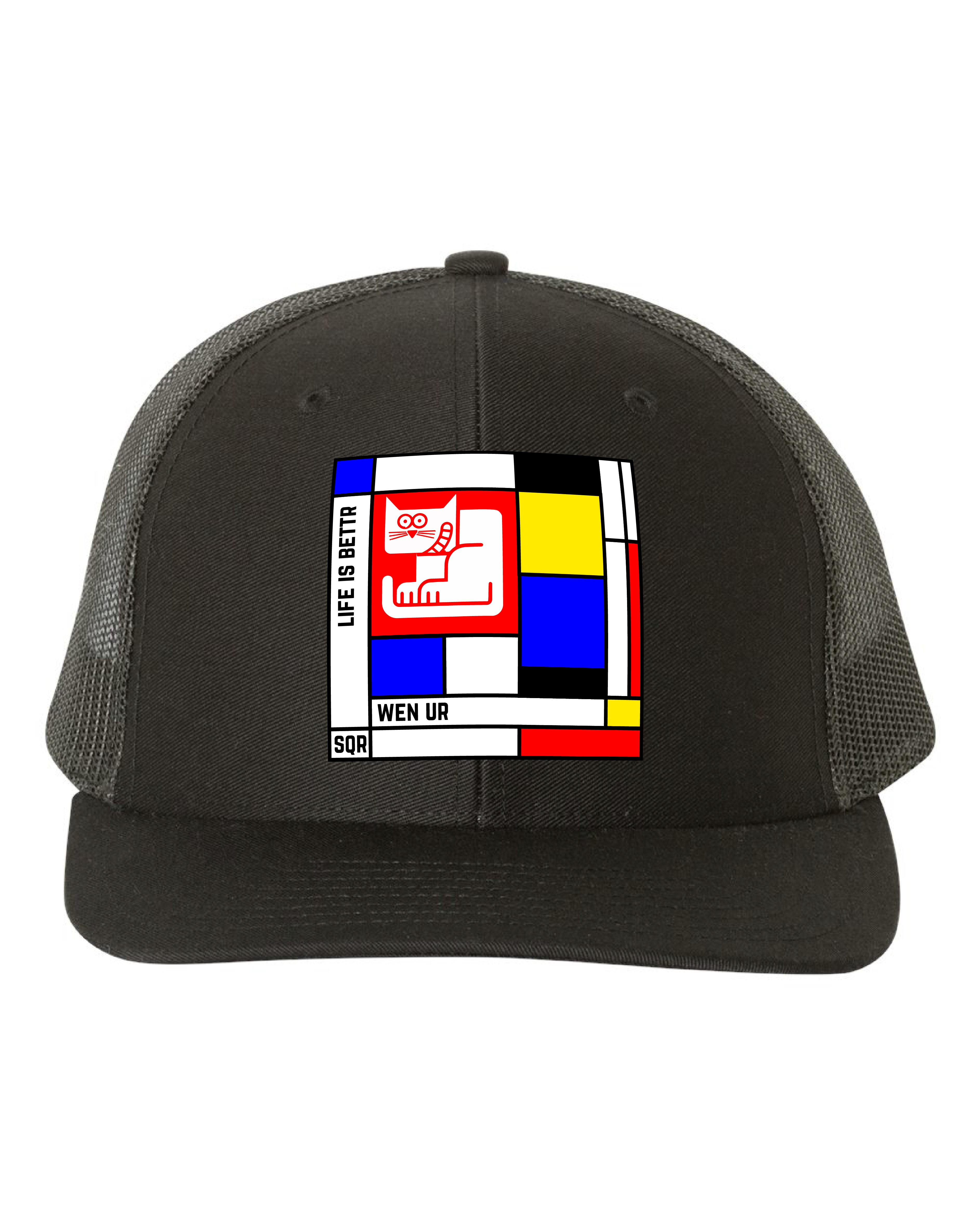 $SQRCAT Mondrian Cubism Snapback Cap