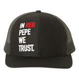 IN RED PEPE WE TRUST Snapback Cap