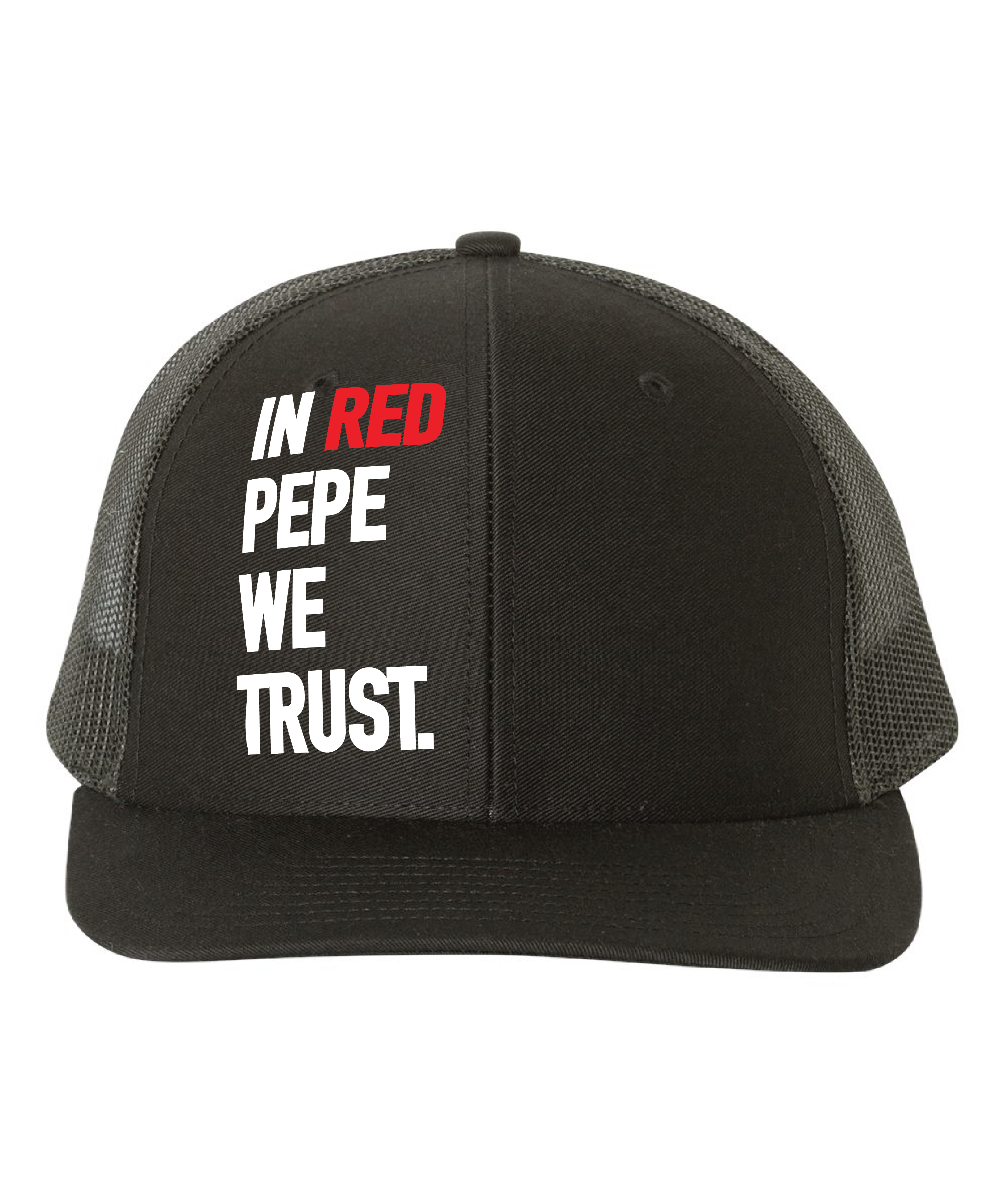 IN RED PEPE WE TRUST Snapback Cap