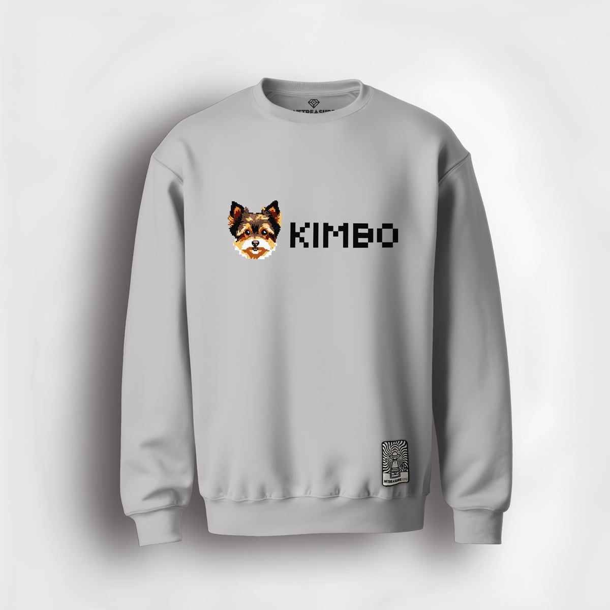 Kimbo-Logo-Grey-Sweater-NFTreasure-Front