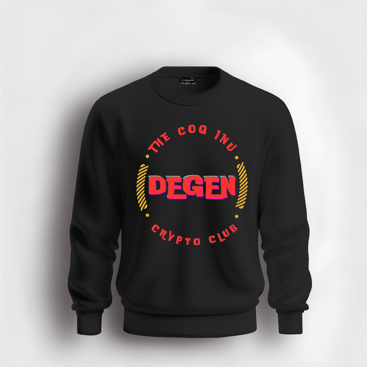 coq inu degen crypto club sweatshirt
