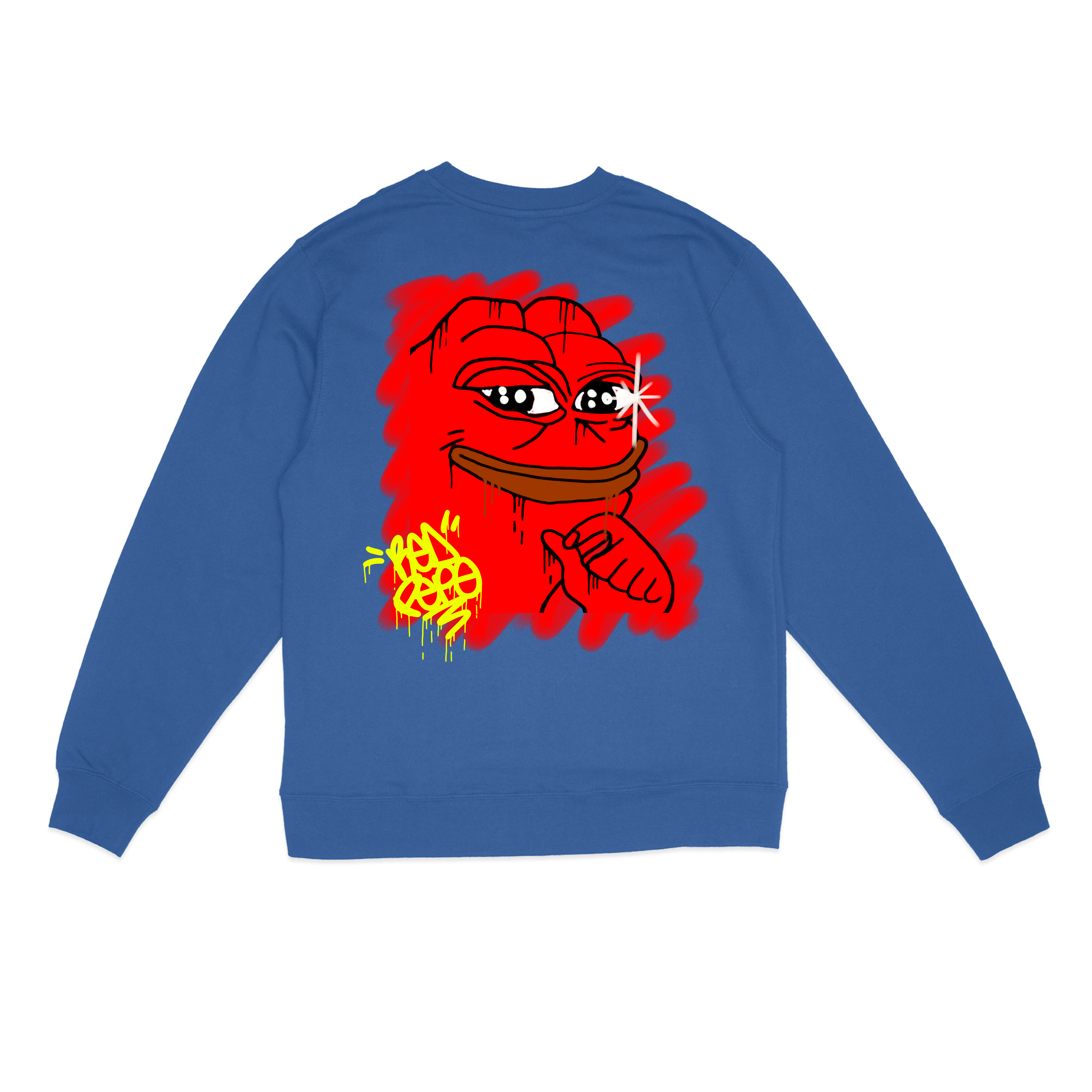 Red Pepe Gud Graffiti Sweatshirt