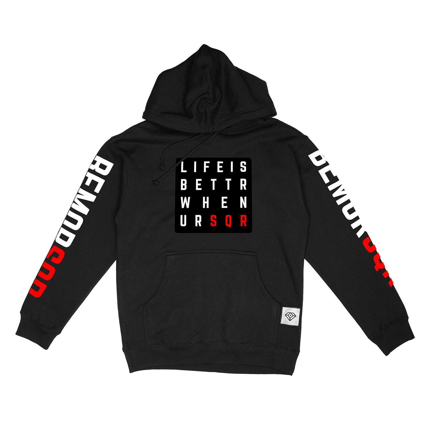 $SQRCAT Life Is Bettr Wen UR SQR Hoodie