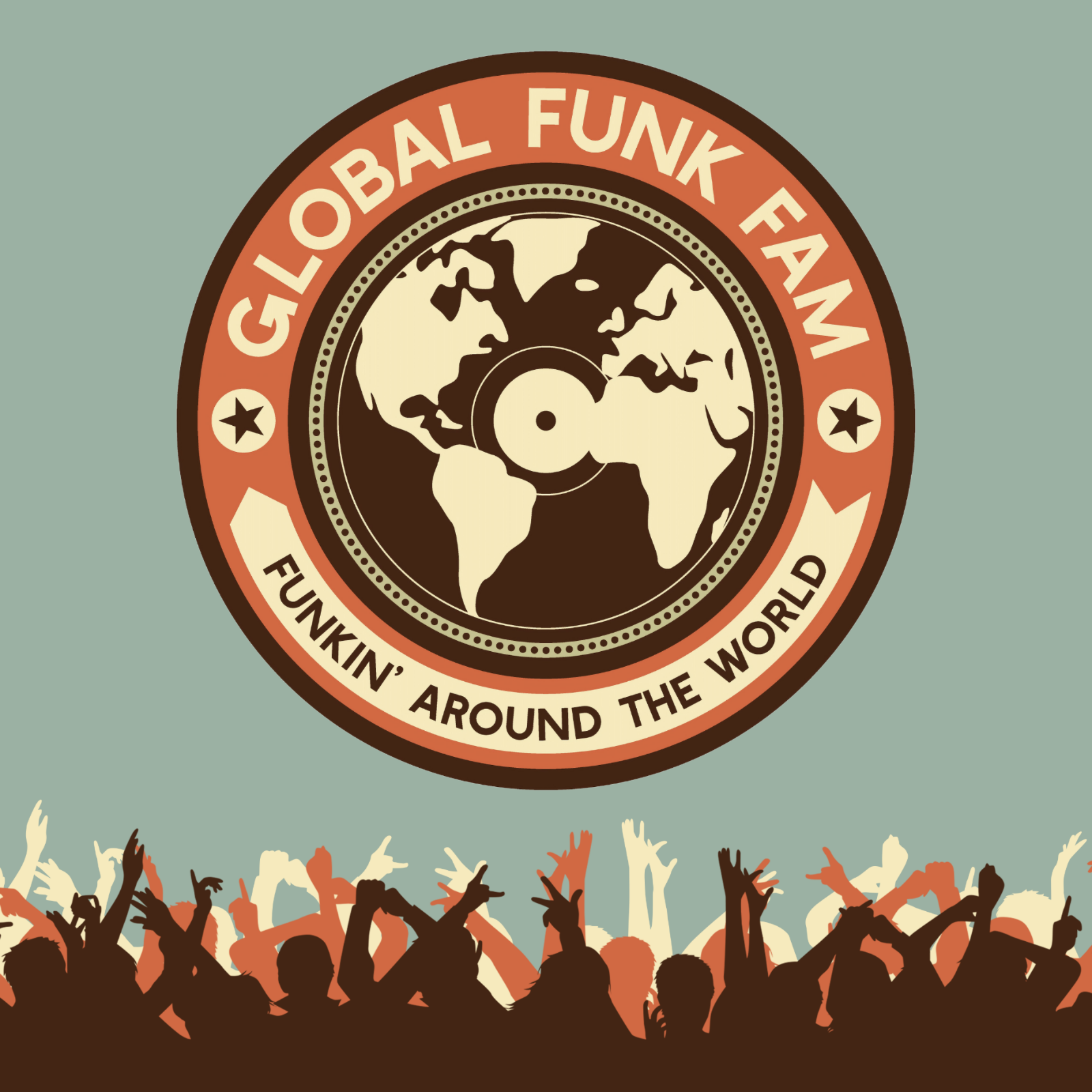 GFF Globe Canvas 16"x16" // 40cm x 40cm