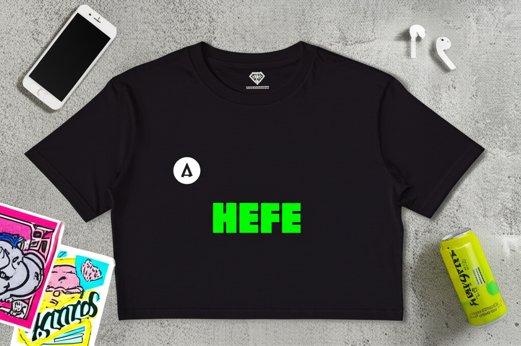 hefe-crop-hoodie-front-logo-only lifestyle mockup
