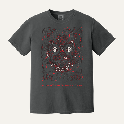 AI Couldn't Draw This Badly If It Tried | Hand Drawn Artist Shirt