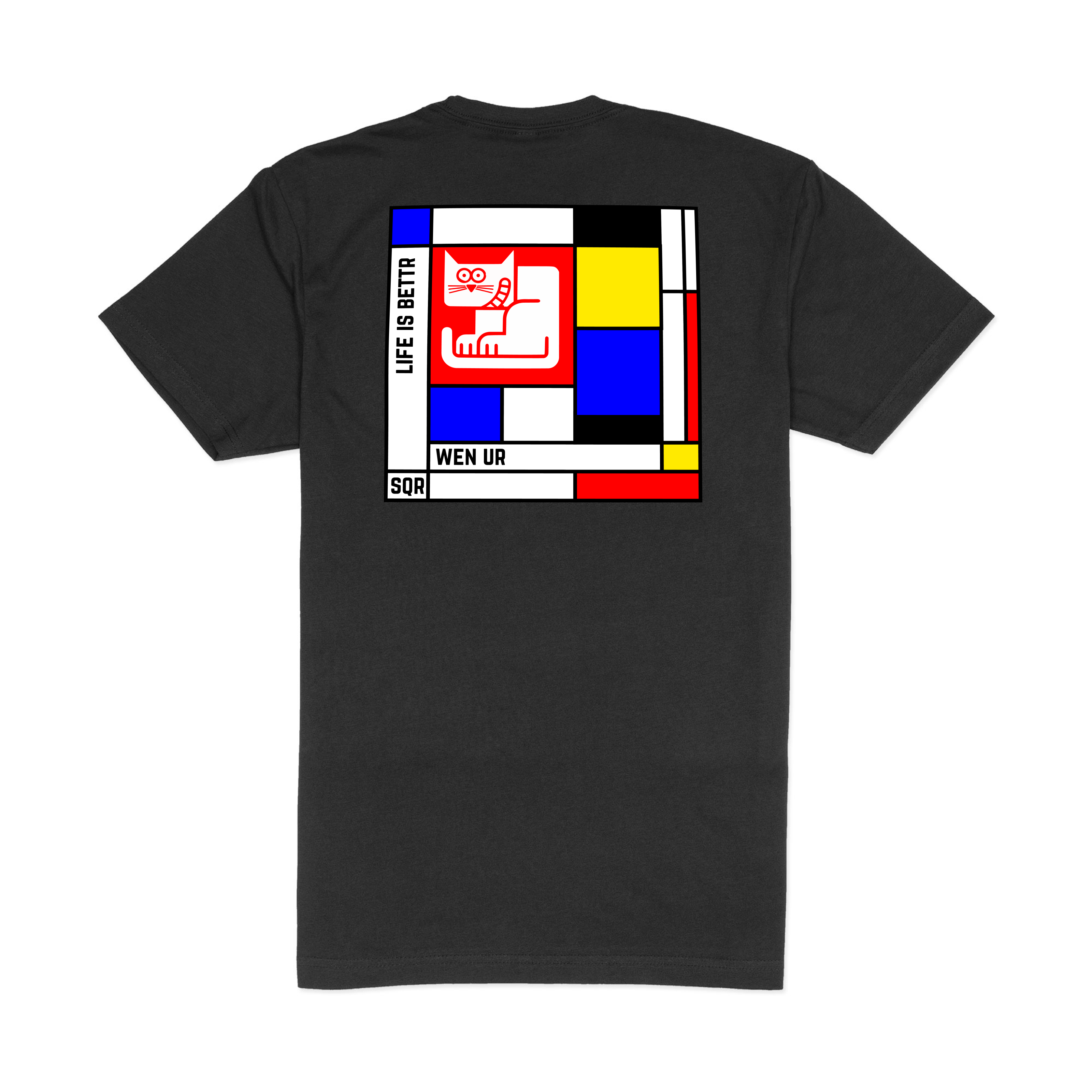 $SQRCAT Mondrian Cubism T-shirt