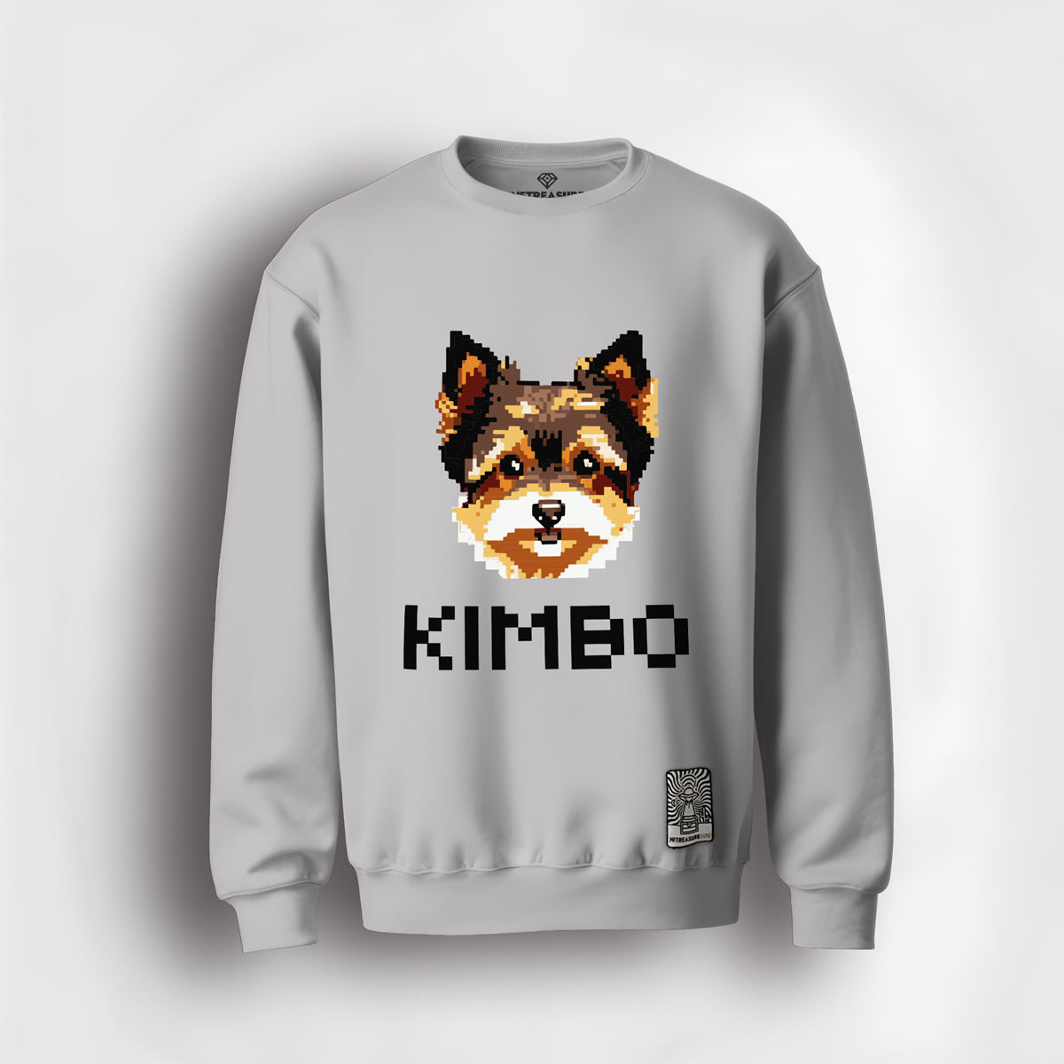 Kimbo-Head-Grey-Sweater-NFTreasure-Front