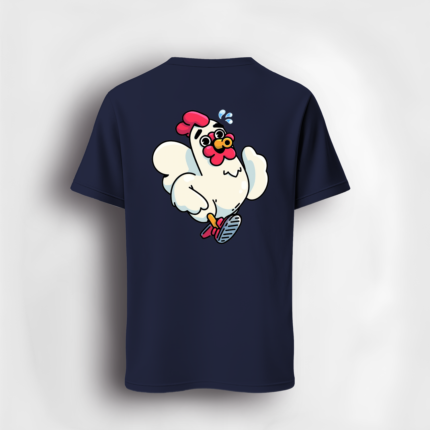 Navy-Tshirt-ChiknBday-Back