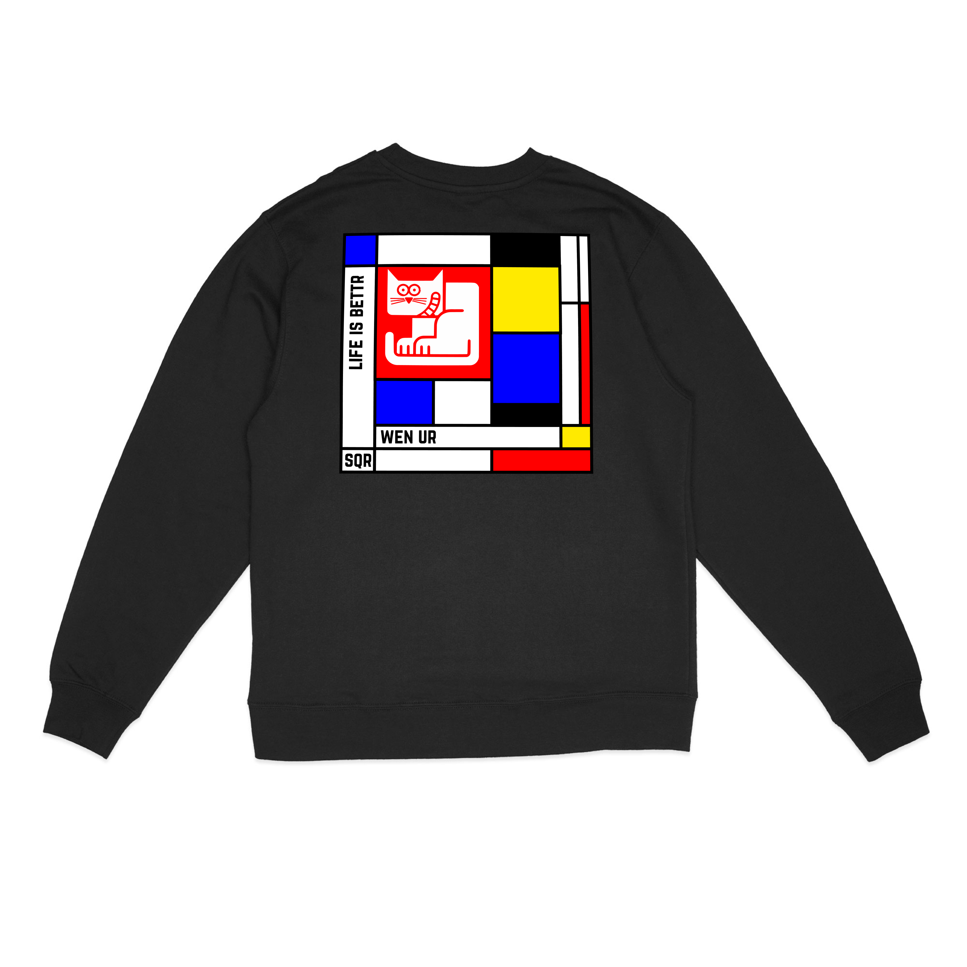$SQRCAT Mondrian Cubism Sweatshirt