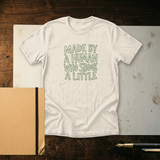 Made by a Human Who Shook a Little | Hand Lettered Anti AI Shirt
