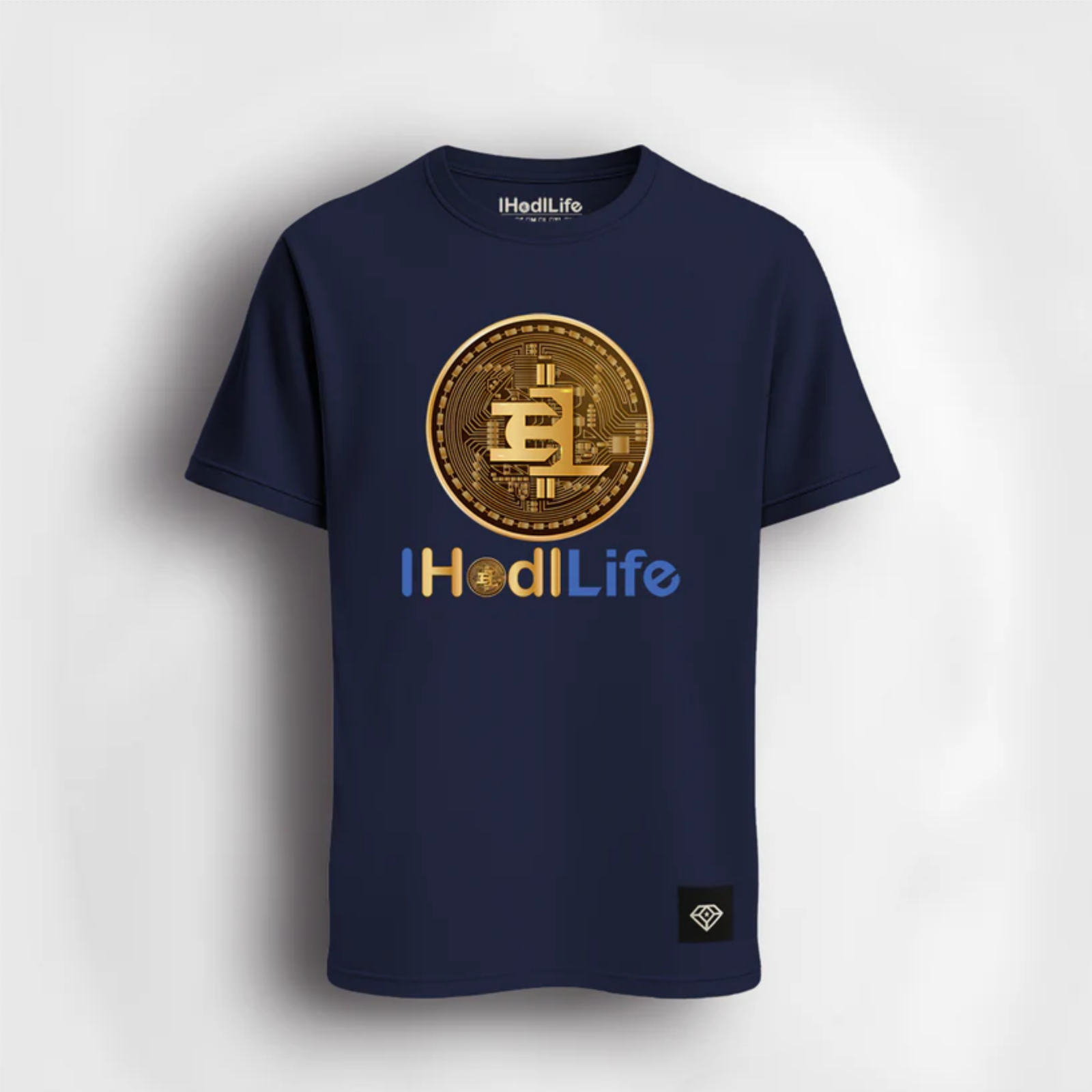 Navy, Full Logo Smart T-Shirt