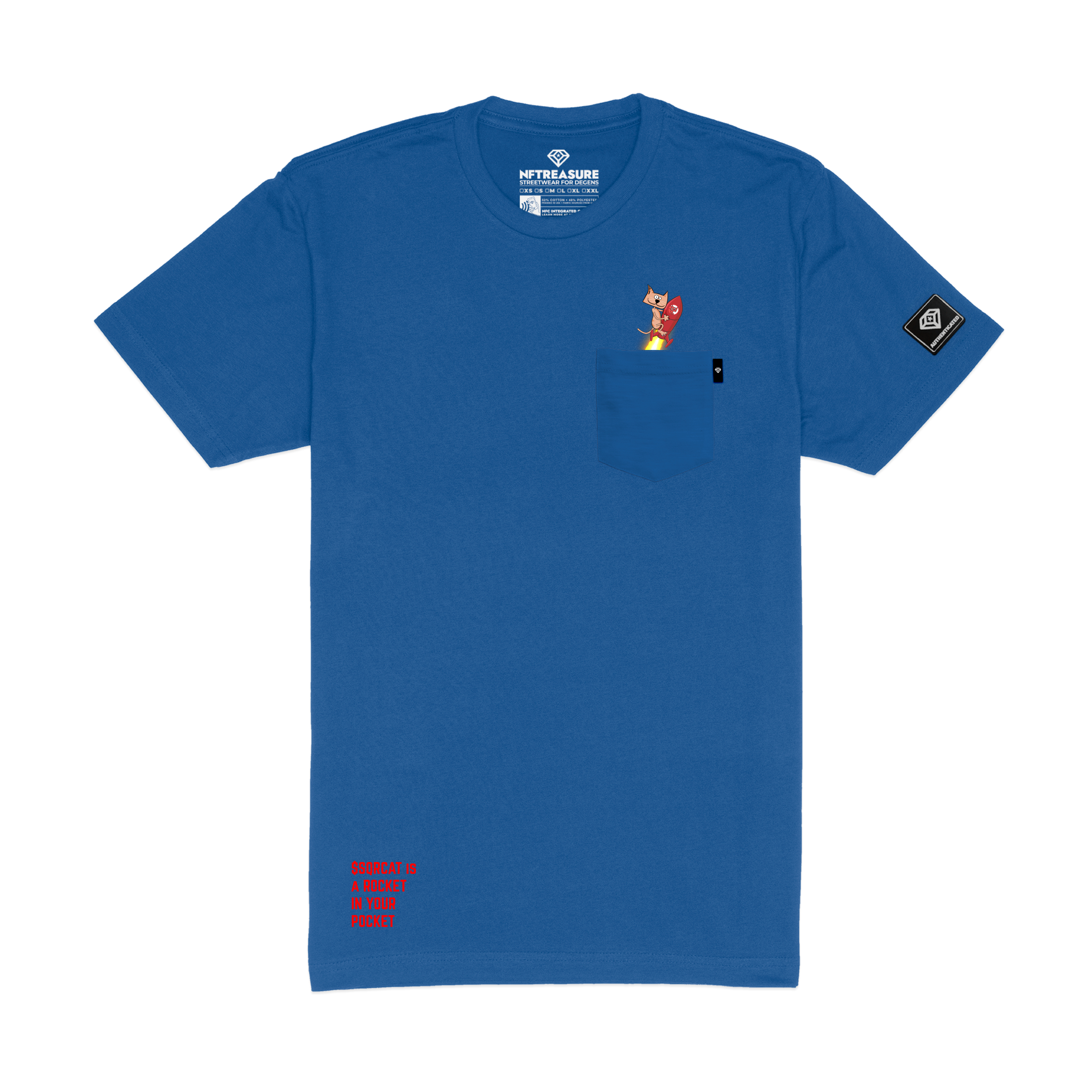 $SQRCAT Pocket Rocket T-shirt